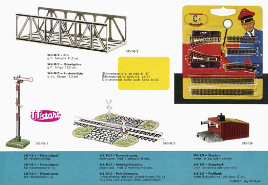 Zeuke TT-Bahnen Katalog 1967/1968