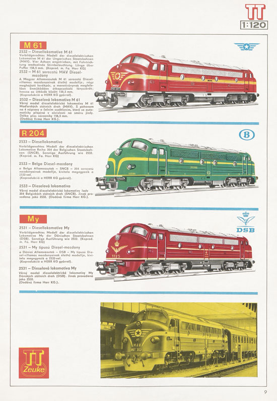 TT-Zeuke Katalog 1972/1973