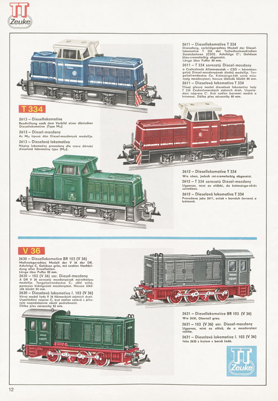 TT-Zeuke Katalog 1972/1973