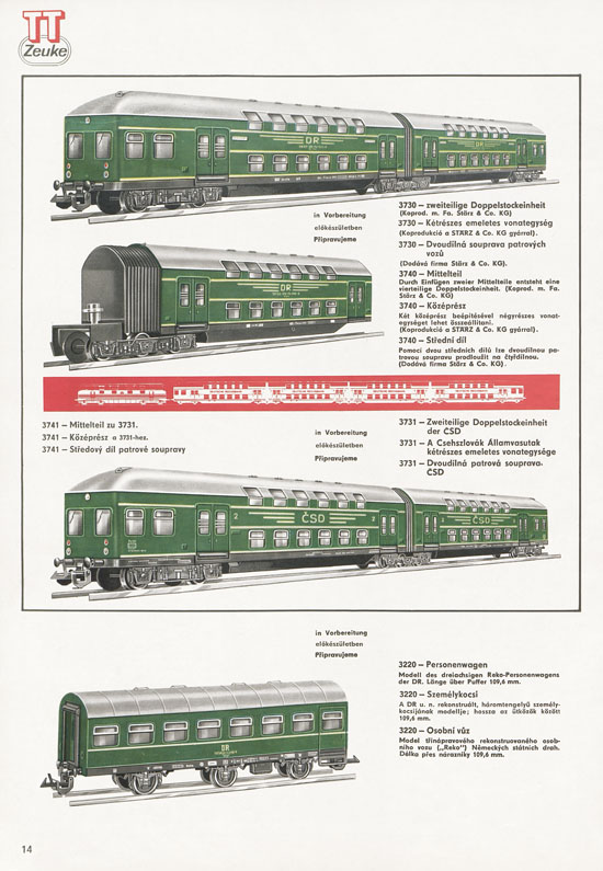 TT-Zeuke Katalog 1972/1973