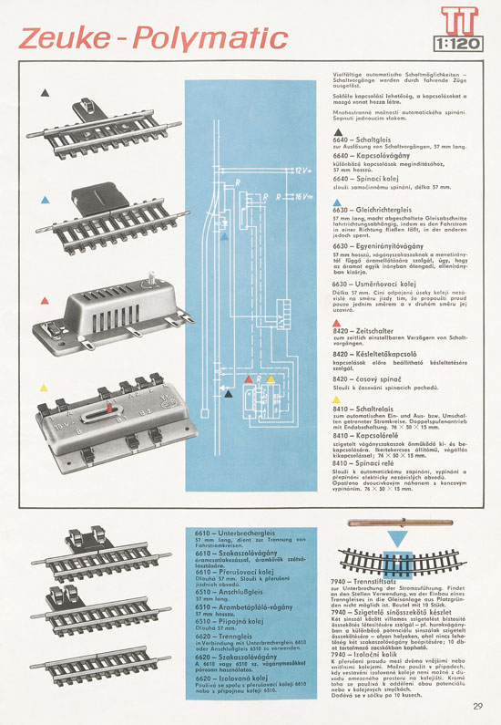 TT-Zeuke Katalog 1972/1973