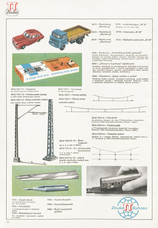 TT-Zeuke Katalog 1972/1973