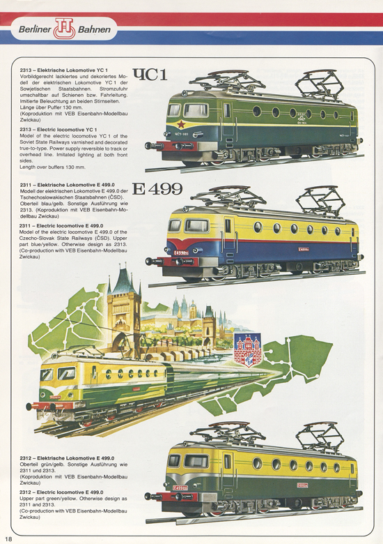 Berliner TT-Bahnen Katalog 1979