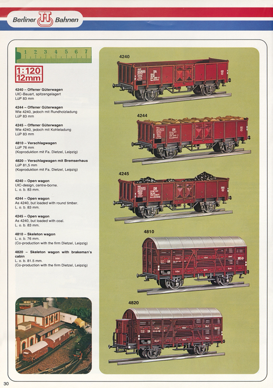 Berliner TT-Bahnen Katalog 1979