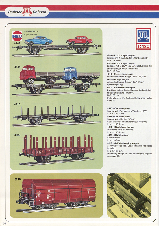 Berliner TT-Bahnen Katalog 1979