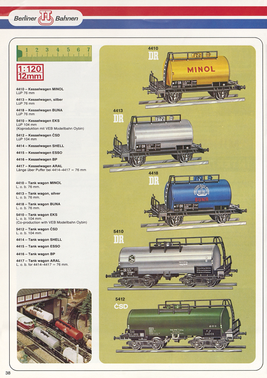 Berliner TT-Bahnen Katalog 1979