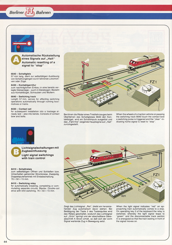 Berliner TT-Bahnen Katalog 1979