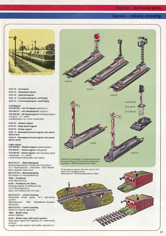 Berliner TT-Bahnen Katalog 1979