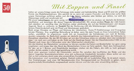 Seite 32 Zeuke Ins richtige Gleis mit der TT-Bahn 1963