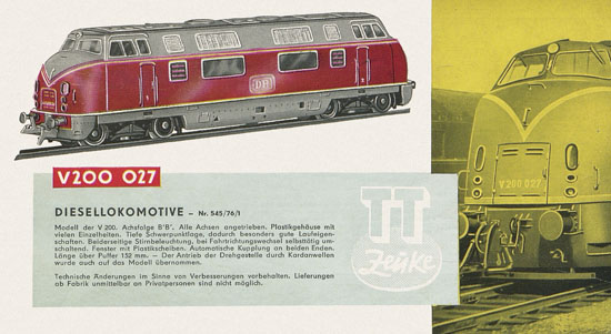 Zeuke TT Katalog 1966-1967