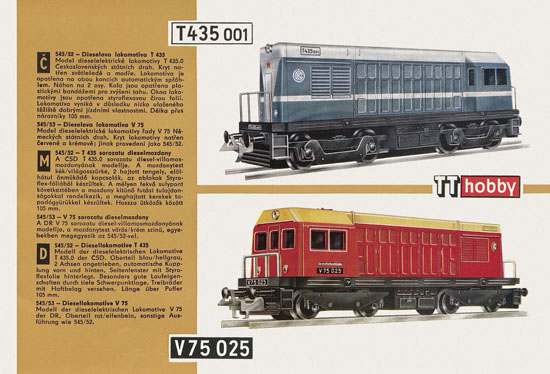 Zeuke TT-Bahnen Katalog 1967