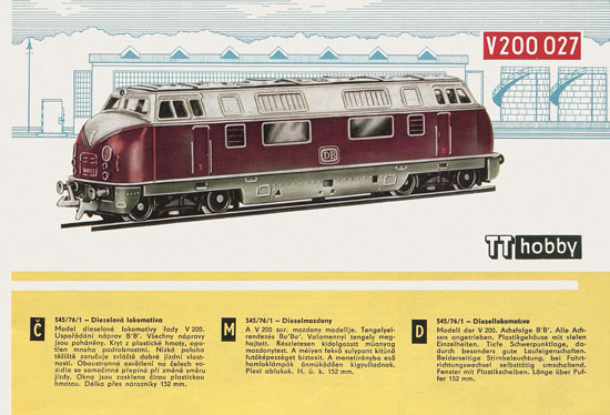 Zeuke TT-Bahnen Katalog 1967