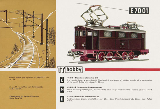 Zeuke TT-Bahnen Katalog 1967