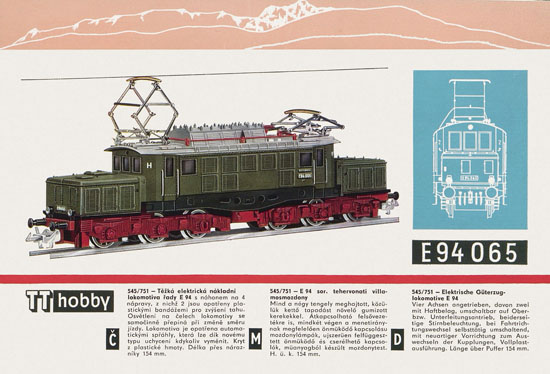 Zeuke TT-Bahnen Katalog 1967