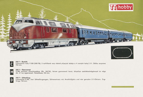 Zeuke TT-Bahnen Katalog 1967