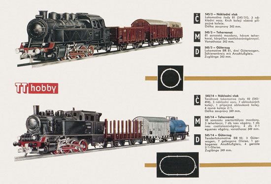 Zeuke TT-Bahnen Katalog 1967