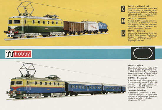 Zeuke TT-Bahnen Katalog 1967