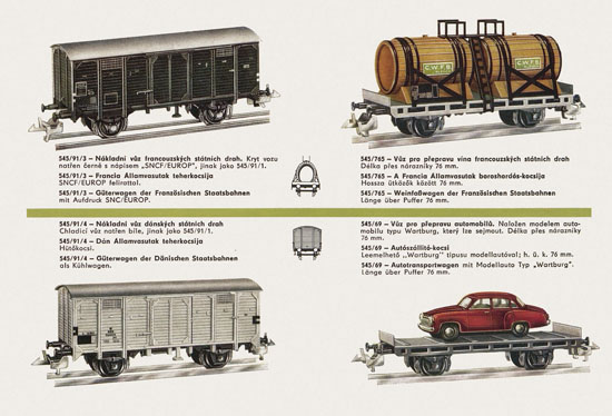 Zeuke TT-Bahnen Katalog 1967