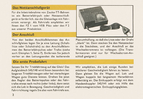 Seite 4 Zeuke Der Anfang mit der TT-Bahn 1969