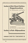 Junker Nähmaschinen Katalog 1933-1934