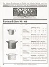 Parima Emaille Geschirr Katalog 1925