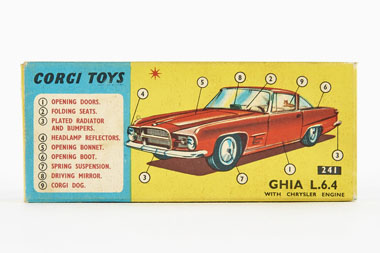 Corgi Toys 241 Chrysler Ghia L64 OVP