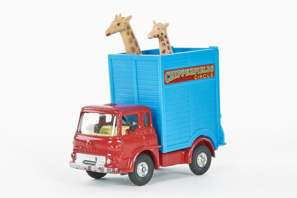 Corgi Toys 503 Circus Giraffe transporter with giraffes