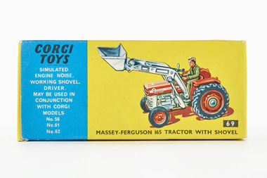 Corgi Toys 69 Massey Ferguson 165 Tractor with shovel OVP