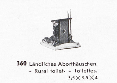 Creglinger Nr. 360 Ländliches Aborthäuschen