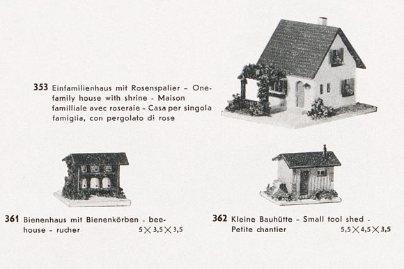 Creglinger Nr. 361 Bienenhaus mit farbigen Bienenkörben