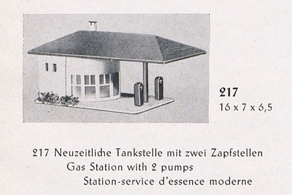 Faller Fertigmodell Nr. 217 Tankstelle