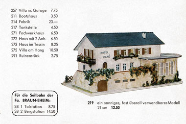 Faller Fertigmodell Nr. 219 Hotel Café