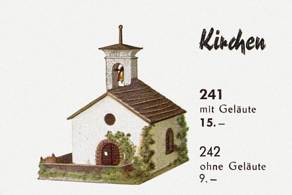 Faller Fertigmodell Nr. 241 Kirchlein im Engadin mit Geläut