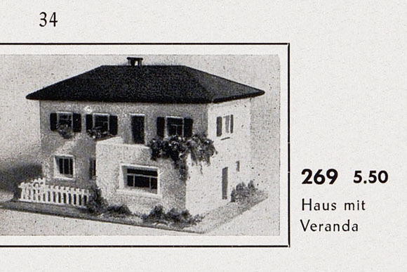 Faller Fertigmodell Nr. 269 Haus mit Veranda 