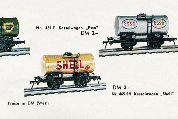 Fleischmann Nr. 465 SH Spur 0 Kesselwagen Shell