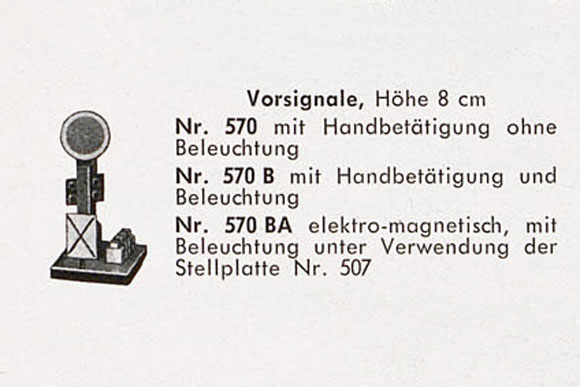 Fleischmann Nr. 570 Vorsignal