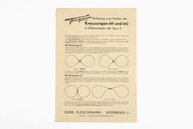 Fleischmann Nr. 624 Spur 0 Weichenpaar