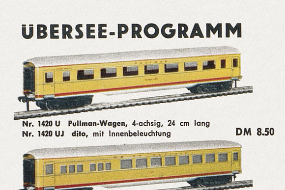 Fleischmann Nr. 1420 U Pullman Wagen Spur H0