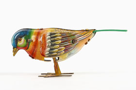Georg Köhler Blechspielzeug Vogel