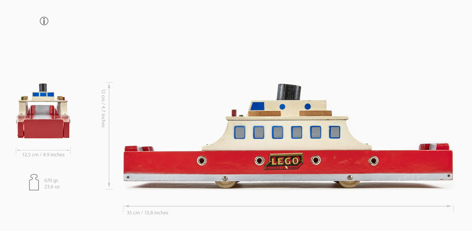 Lego Holzspielzeug Fähre, Lego wooden ferry boat