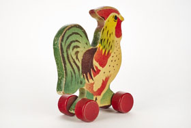 Lego Holzspielzeug Hahn, Lego wooden rooster