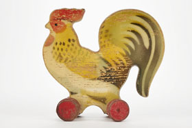 Lego Holzspielzeug Hahn, Lego wooden rooster