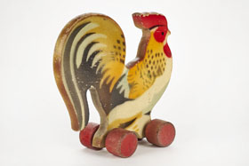 Lego Holzspielzeug Hahn, Lego wooden rooster