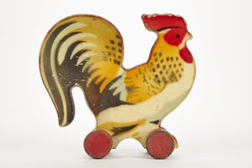 Lego Holzspielzeug Hahn, Lego wooden rooster