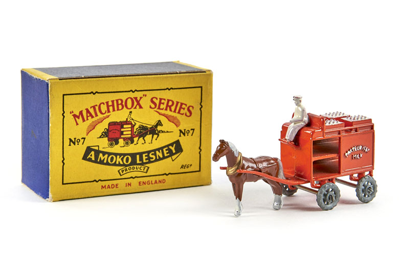 Matchbox 7 Horse Drawn Milk Float