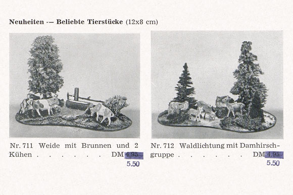 NOCH Nr. 711 Weide mit Brunnen und 2 Kühe