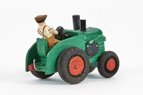 Preiser Figur Nr. 500 Traktor mit Fahrer