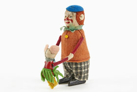 Schuco Hopsa Tanzfigur Clown mit Maus