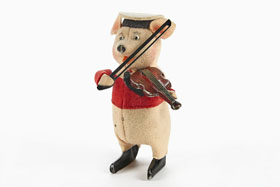 Schuco Tanzfigur No. 980/2 Schwein mit Violine