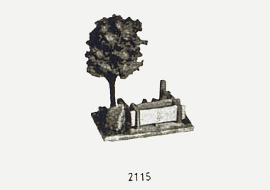 Rudolf Spitaler Nr. 2115 Feldbrunnen mit Laubbaum